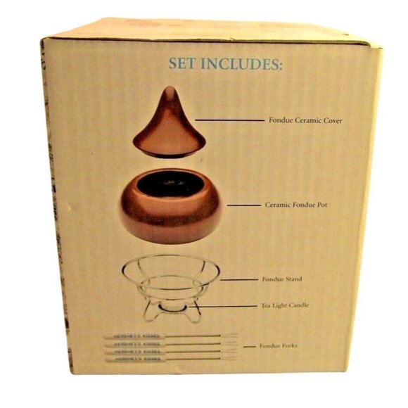 Hershey's Kisses Chocolate Dessert Fondue Pot Set New Entertaining, Holidays - Picture 6 of 6